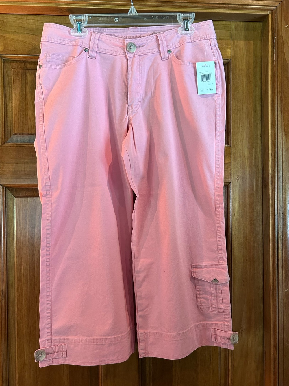 Christopher Blue Pink Havanna Crop Pants